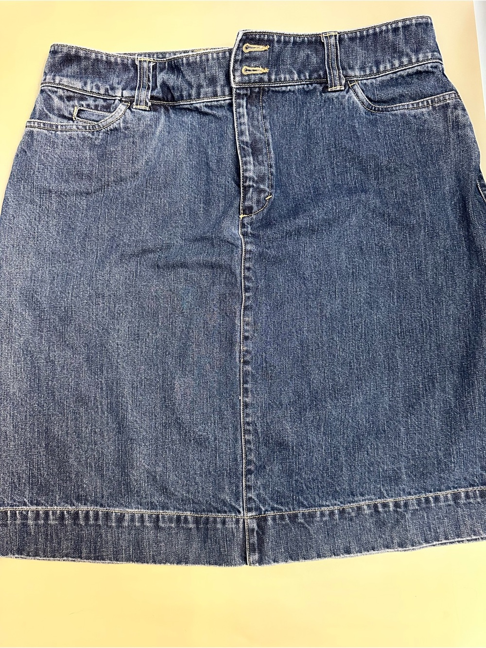 Classic Blue Denim Skirt - Women